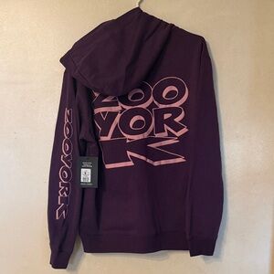 Zoo York Men's Hoodie in Purple with Pink Logo
